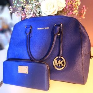 Authentic Michael Kors bowling bag & wallet (sold as a bundle)